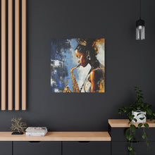 Load image into Gallery viewer, Saxophone Art Canvas, Music Lover Decor, Jazz Wall Art, Unique Gift for Musicians, Home Office Decoration, Inspirational Artwork
