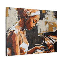 Load image into Gallery viewer, Artistic Piano Canvas, Wall Art, Music Lover Gift, Home Decor, Jazz Wall Art, Unique Artwork
