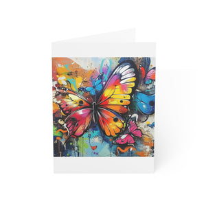 Vibrant Butterfly Greeting Cards - Set of 1, 10, 30, or 50pcs
