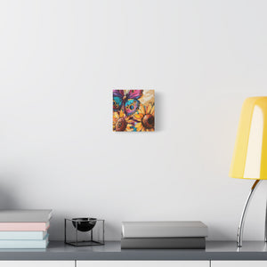 Colorful Butterfly and Sunflowers Canvas Art, Nature Wall Decor, Flower Artwork, Gift for Home, Boho Decor, Vibrant Art Print