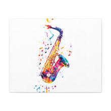 Load image into Gallery viewer, Vibrant Saxophone Canvas Wall Art - Perfect for Music Lovers

