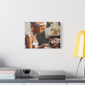 Artistic Piano Canvas, Wall Art, Music Lover Gift, Home Decor, Jazz Wall Art, Unique Artwork