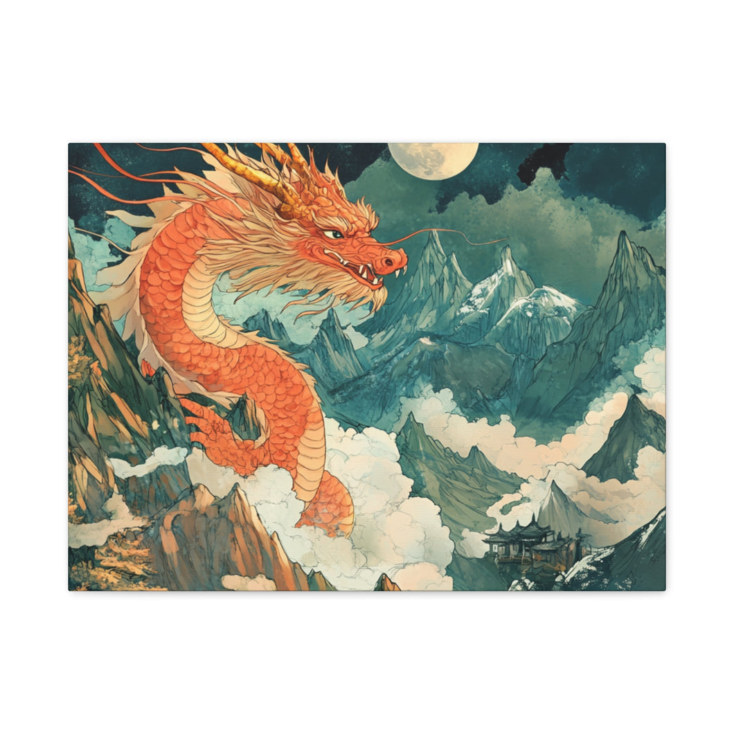 Lunar Year of the Dragon - Stretched Wall Decor for Home