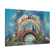Load image into Gallery viewer, Rainbow Bridge Dog Canvas Artwork - Pet Lovers Home Decor
