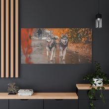 Load image into Gallery viewer, Husky Wall Art Canvas - Autumn Vibes Home Decor
