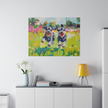 Load image into Gallery viewer, Playful Schnauzer Dogs Canvas Art
