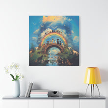 Load image into Gallery viewer, Rainbow Bridge Dog Canvas Artwork - Pet Lovers Home Decor
