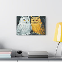 Load image into Gallery viewer, Owl Lovers Matte Canvas Print - Stretched Wall Art
