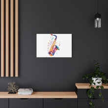 Load image into Gallery viewer, Vibrant Saxophone Canvas Wall Art - Perfect for Music Lovers

