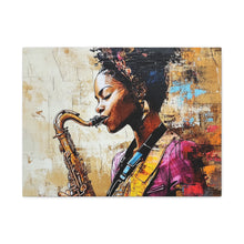 Load image into Gallery viewer, Saxophone Art Canvas, Elegant Wall Decor for Jazz Lovers, Music-Themed Home Decoration, Perfect Gift for Musicians, Unique Art Piece, [...]
