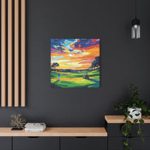 Load image into Gallery viewer, Vibrant Golf Sunset Canvas Art
