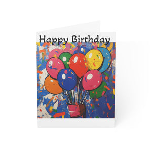 Colorful Birthday Greeting Cards - Set of 1, 10, 30, or 50 - Celebrate with Joy!