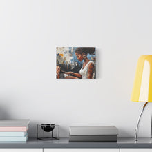 Load image into Gallery viewer, Piano Woman Canvas Art, Stylish Modern Decor, Gift for Music Lovers, Home Wall Art, Unique Artistic Playroom Decor
