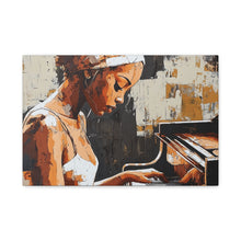 Load image into Gallery viewer, Artistic Piano Canvas, Wall Art, Music Lover Gift, Home Decor, Jazz Wall Art, Unique Artwork

