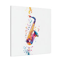 Load image into Gallery viewer, Vibrant Saxophone Canvas Wall Art - Perfect for Music Lovers
