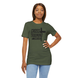Faith Inspired Unisex Jersey Tee - 'Cross Training' with John 3:16