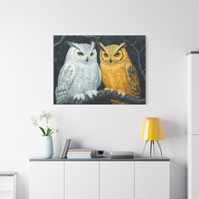 Load image into Gallery viewer, Owl Lovers Matte Canvas Print - Stretched Wall Art
