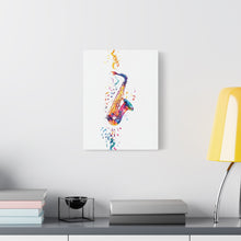 Load image into Gallery viewer, Vibrant Saxophone Canvas Wall Art - Perfect for Music Lovers
