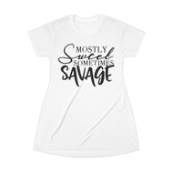 T-Shirt Dress (AOP) - Savage