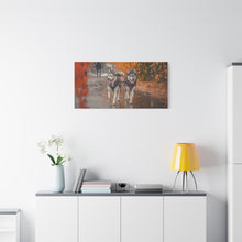 Load image into Gallery viewer, Husky Wall Art Canvas - Autumn Vibes Home Decor
