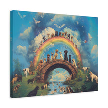 Load image into Gallery viewer, Rainbow Bridge Dog Canvas Artwork - Pet Lovers Home Decor
