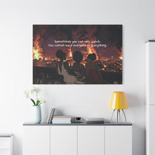 Load image into Gallery viewer, Inspirational Wall Art Canvas - "Sometimes You Can Only Watch" - Empowering Home Decor
