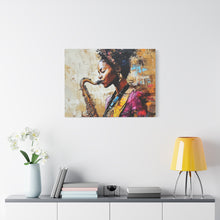 Load image into Gallery viewer, Saxophone Art Canvas, Elegant Wall Decor for Jazz Lovers, Music-Themed Home Decoration, Perfect Gift for Musicians, Unique Art Piece, [...]
