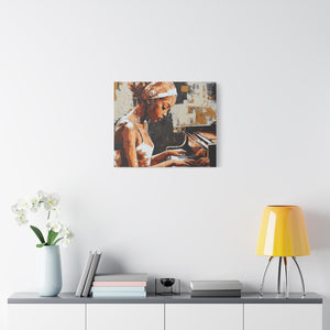 Artistic Piano Canvas, Wall Art, Music Lover Gift, Home Decor, Jazz Wall Art, Unique Artwork