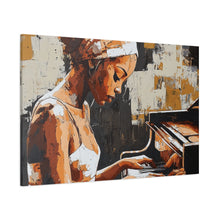 Load image into Gallery viewer, Artistic Piano Canvas, Wall Art, Music Lover Gift, Home Decor, Jazz Wall Art, Unique Artwork
