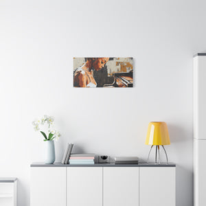Artistic Piano Canvas, Wall Art, Music Lover Gift, Home Decor, Jazz Wall Art, Unique Artwork
