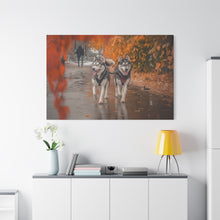 Load image into Gallery viewer, Husky Wall Art Canvas - Autumn Vibes Home Decor
