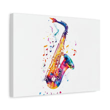 Load image into Gallery viewer, Vibrant Saxophone Canvas Wall Art - Perfect for Music Lovers

