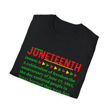 Load image into Gallery viewer, Unisex Softstyle T-Shirt - Juneteenth
