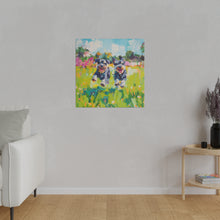 Load image into Gallery viewer, Playful Schnauzer Dogs Canvas Art
