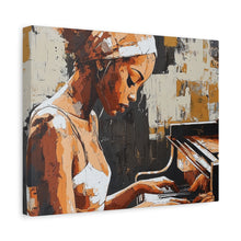 Load image into Gallery viewer, Artistic Piano Canvas, Wall Art, Music Lover Gift, Home Decor, Jazz Wall Art, Unique Artwork

