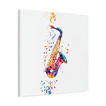 Load image into Gallery viewer, Vibrant Saxophone Canvas Wall Art - Perfect for Music Lovers
