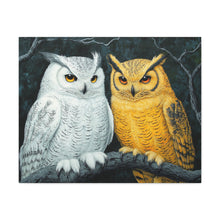 Load image into Gallery viewer, Owl Lovers Matte Canvas Print - Stretched Wall Art
