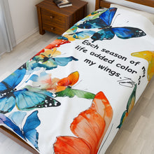 Load image into Gallery viewer, Butterfly Plush Blanket
