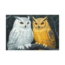 Load image into Gallery viewer, Owl Lovers Matte Canvas Print - Stretched Wall Art
