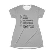 T-Shirt Dress (AOP) - Never Again