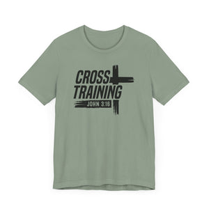 Faith Inspired Unisex Jersey Tee - 'Cross Training' with John 3:16