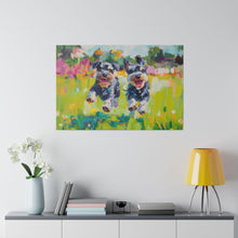 Load image into Gallery viewer, Playful Schnauzer Dogs Canvas Art

