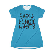T-Shirt Dress (AOP) - Sassy