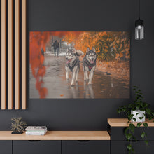 Load image into Gallery viewer, Husky Wall Art Canvas - Autumn Vibes Home Decor
