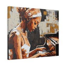 Load image into Gallery viewer, Artistic Piano Canvas, Wall Art, Music Lover Gift, Home Decor, Jazz Wall Art, Unique Artwork

