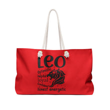 Load image into Gallery viewer, Weekender Bag - Leo
