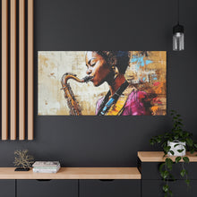Load image into Gallery viewer, Saxophone Art Canvas, Elegant Wall Decor for Jazz Lovers, Music-Themed Home Decoration, Perfect Gift for Musicians, Unique Art Piece, [...]
