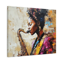 Load image into Gallery viewer, Saxophone Art Canvas, Elegant Wall Decor for Jazz Lovers, Music-Themed Home Decoration, Perfect Gift for Musicians, Unique Art Piece, [...]
