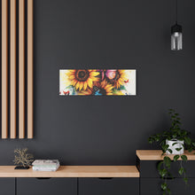 Load image into Gallery viewer, Vibrant Floral Canvas Wall Art, Butterfly Decor
