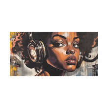 Load image into Gallery viewer, Artistic Matte Canvas Print - Stylish Woman with Headphones
